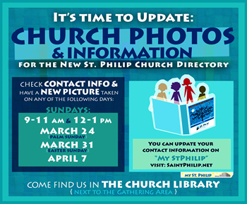 It's time to update church photos and information